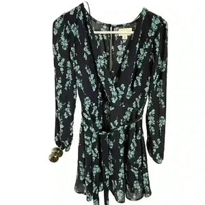 JUN & IVY | Ellie Floral Mini Wrap dress